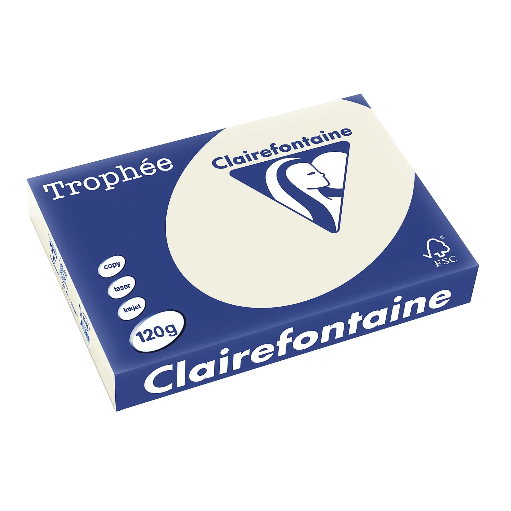 CLAIREFONTAINE Printpapier-Printpapier Parelgrijs 120G/M A4 Troph E 250 Vellen