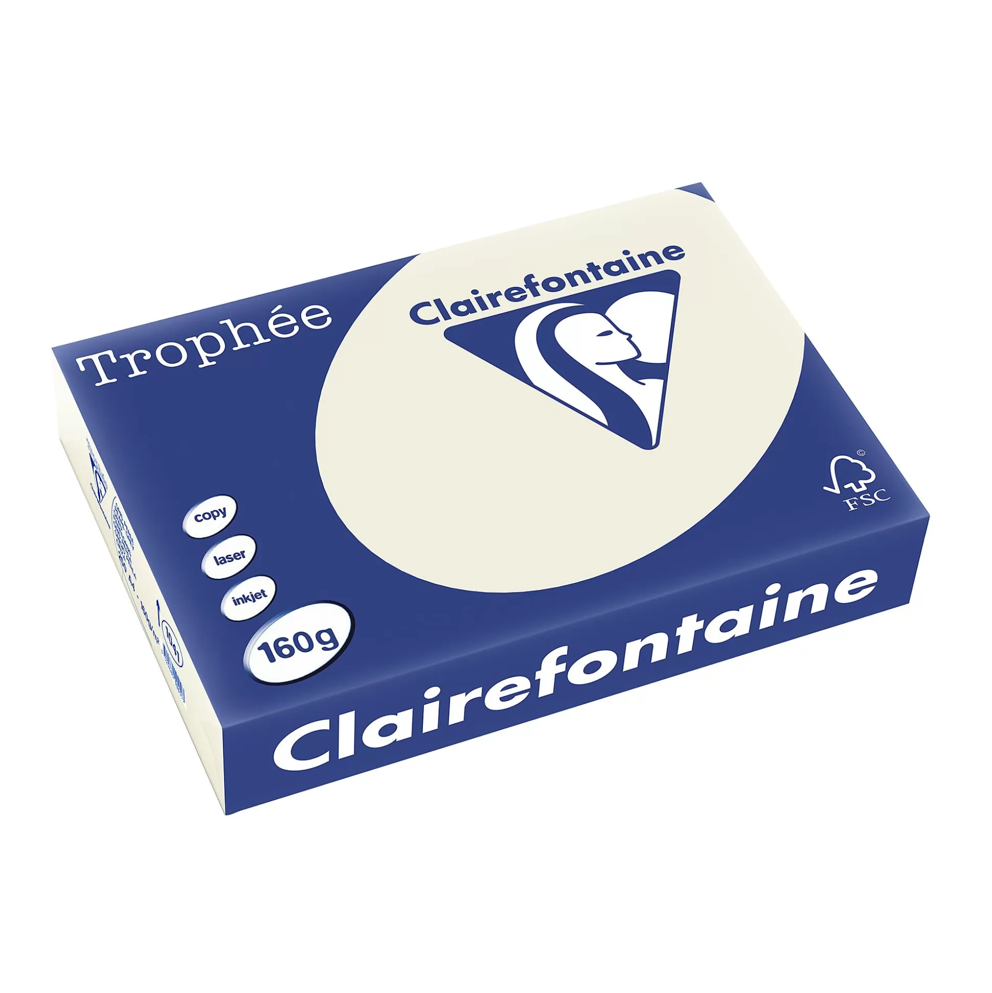 CLAIREFONTAINE Printpapier-Printpapier Parelgrijs 160G/M A4 Troph E 250 Vellen