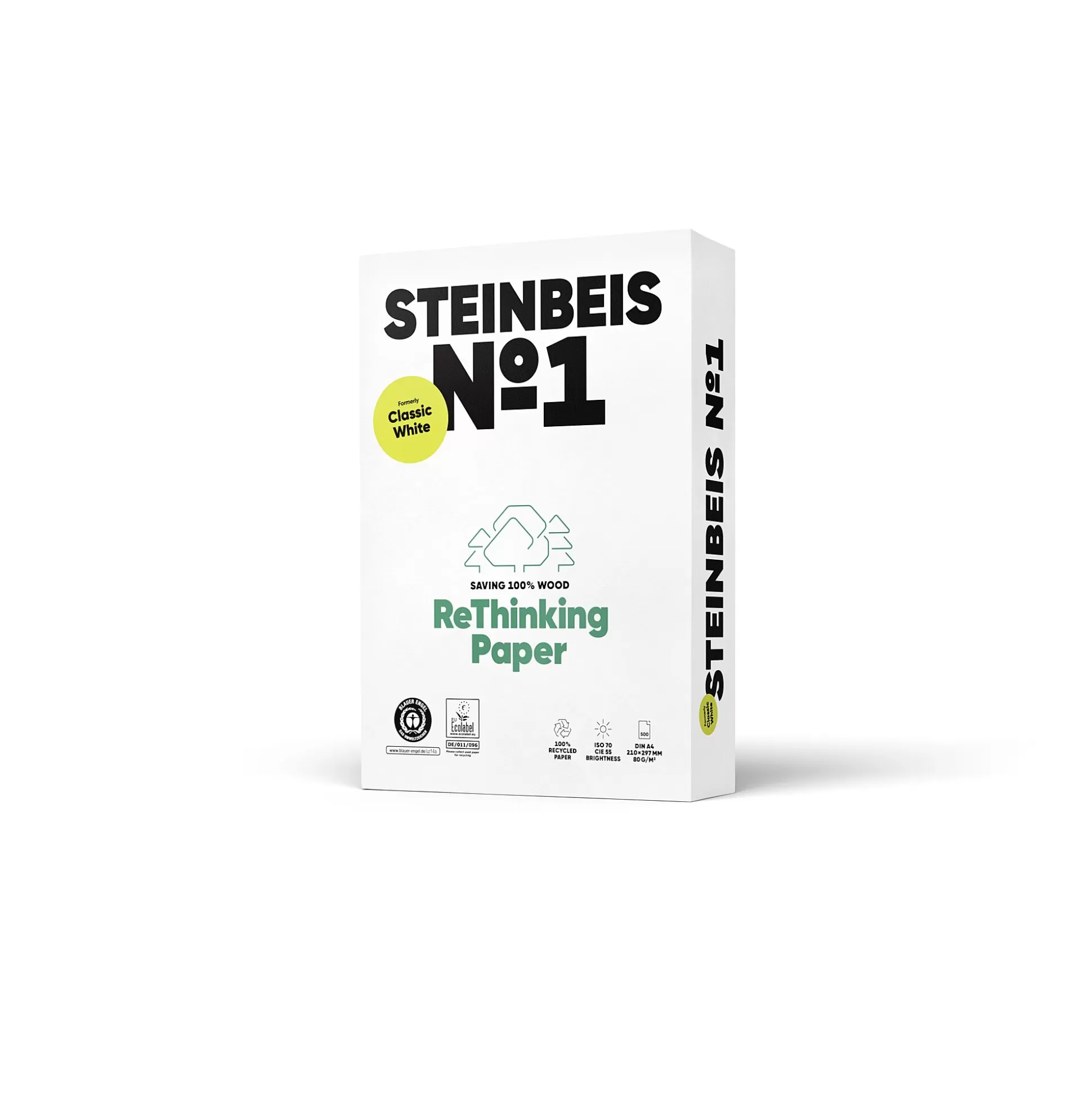 STEINBEIS Printpapier-Printpapier Recycled A4 80G/M 500 Vellen