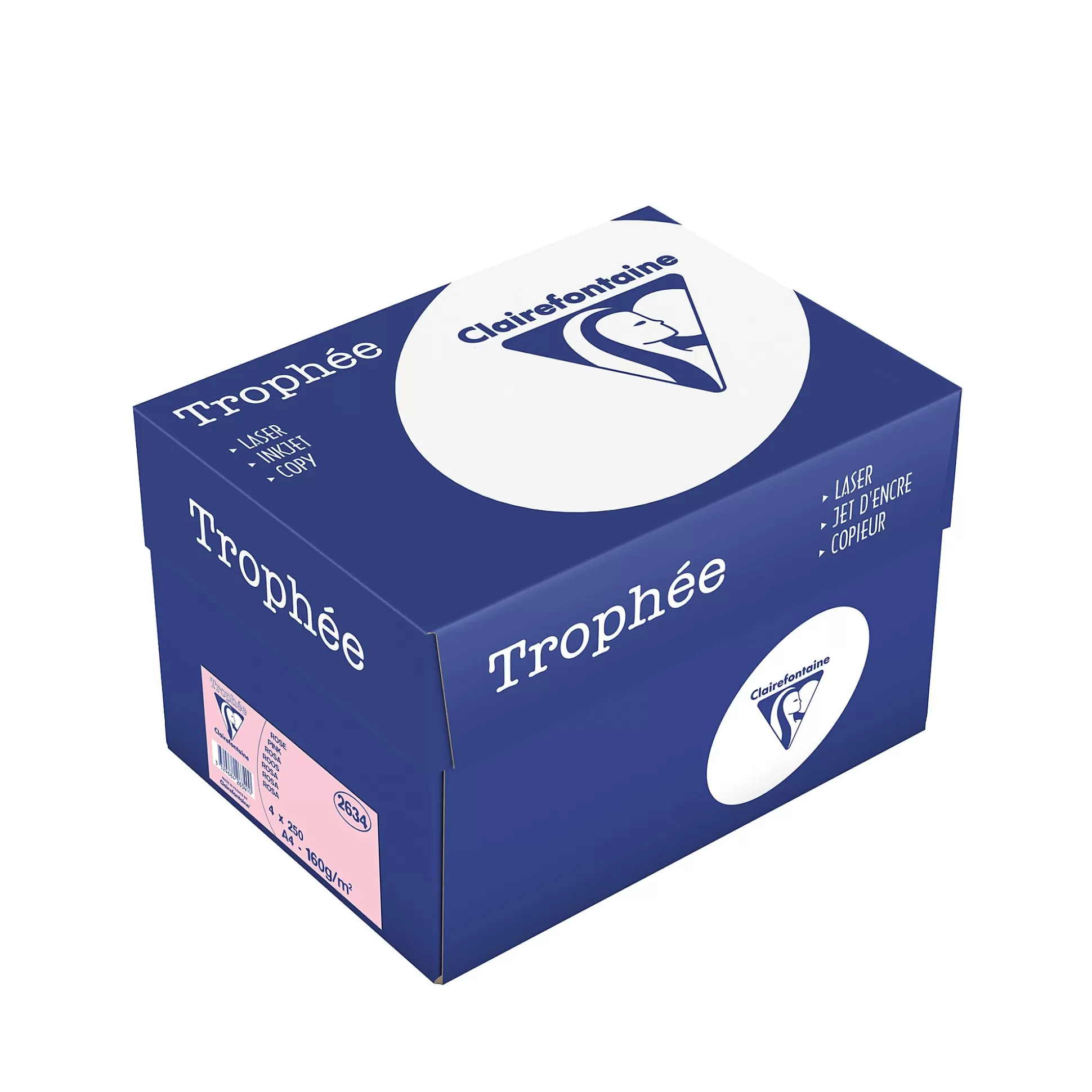 CLAIREFONTAINE Printpapier-Printpapier Roze 160G/M A4 Troph E 250 Vellen