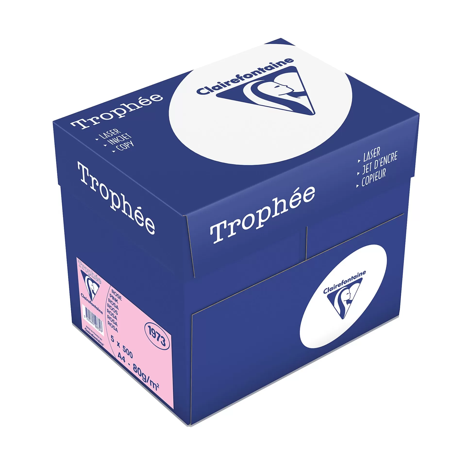 CLAIREFONTAINE Printpapier-Printpapier Roze 80G/M A4 Troph E 500 Vellen