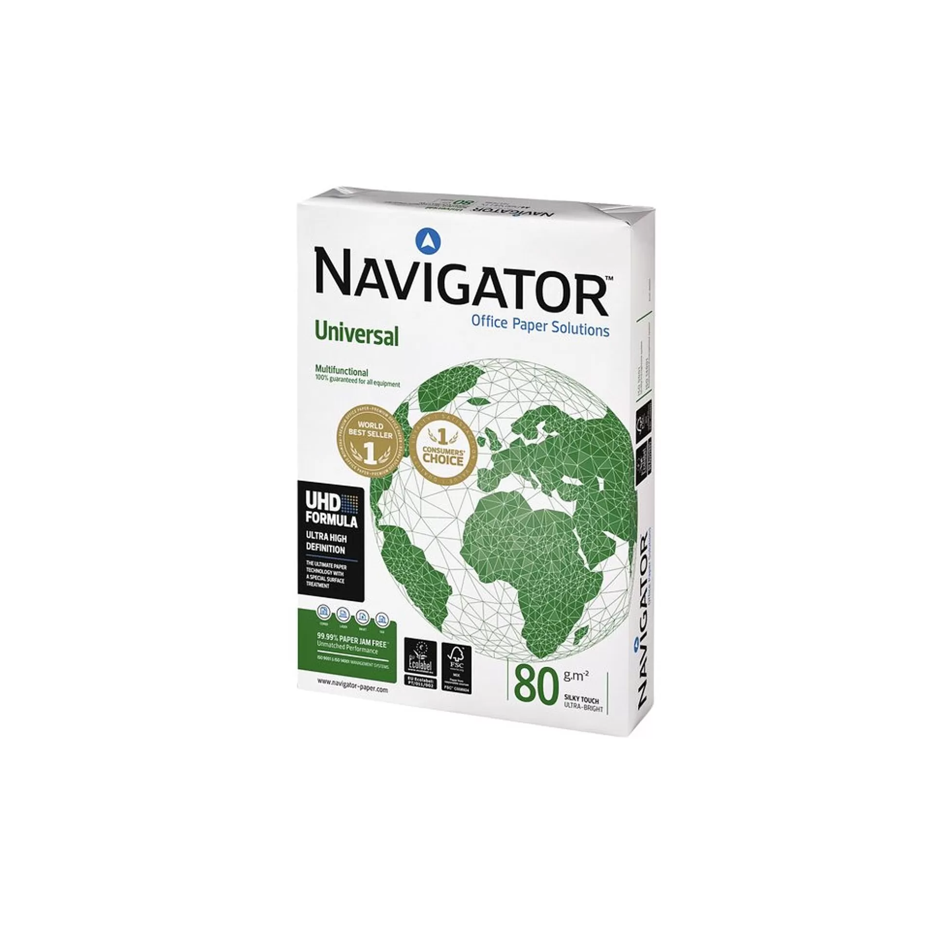 NAVIGATO Printpapier-Printpapier Universal Wit 80G/M A4 500 Vellen