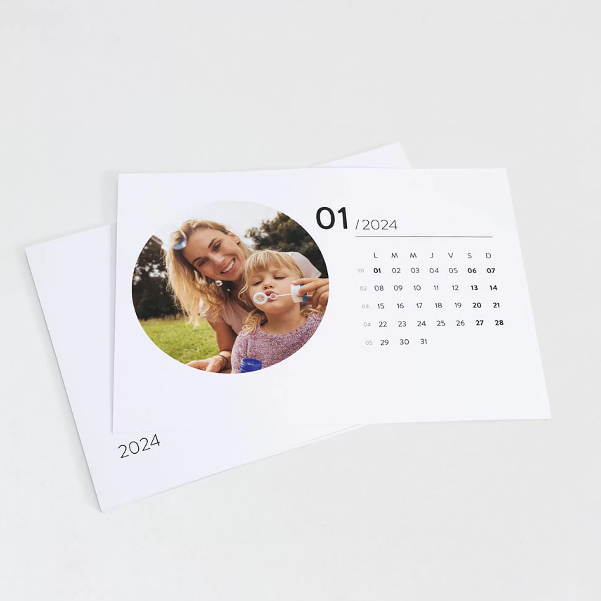 MIJN ONTWERP Mijn Ontwerp-Recharge Calendrier Support En Bois Minimaliste