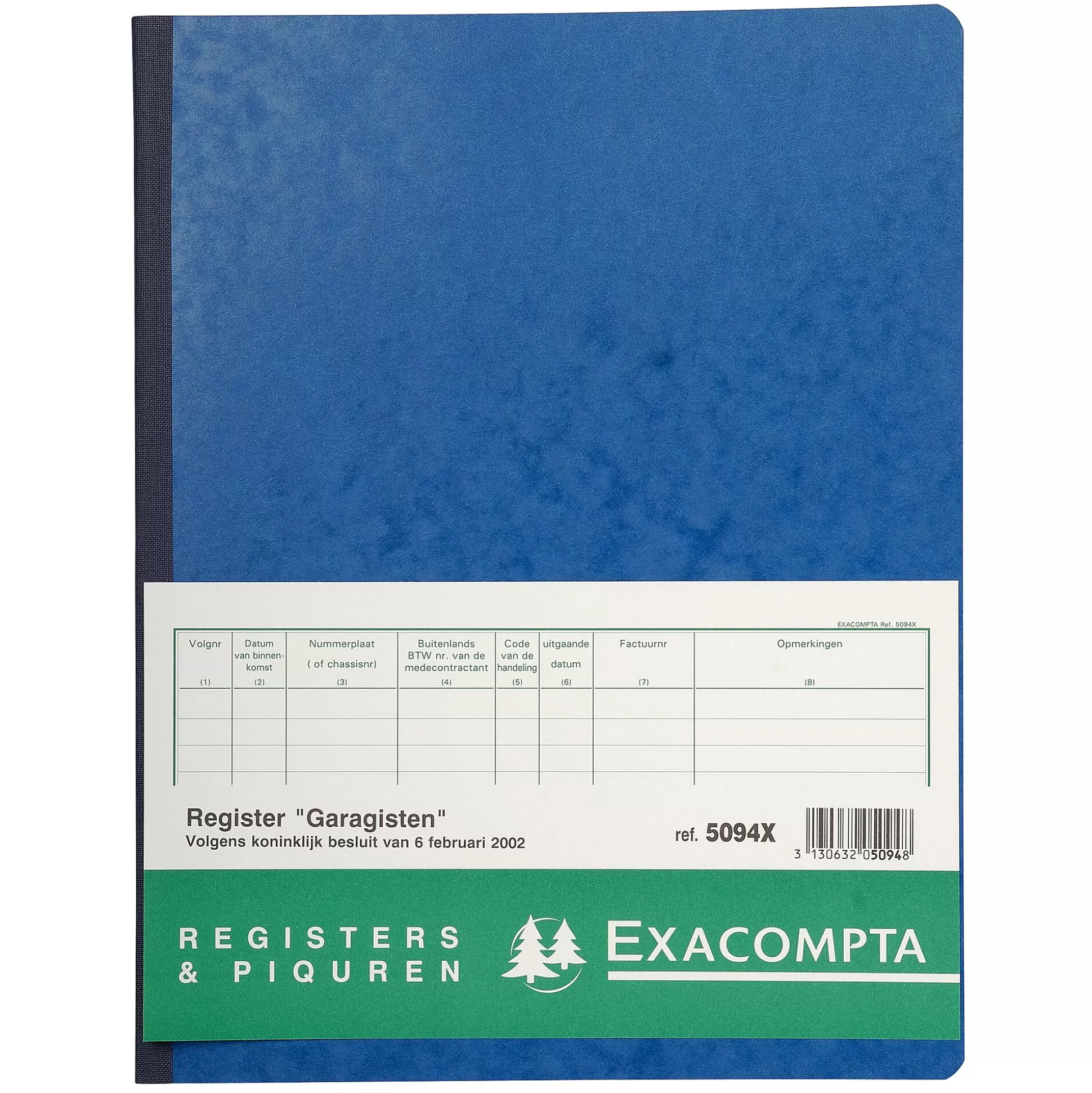 EXACOMPTA Speciaal Papier & Schrijfboeken-Register Garagisten Nl 32X25Cm 80 Bladen