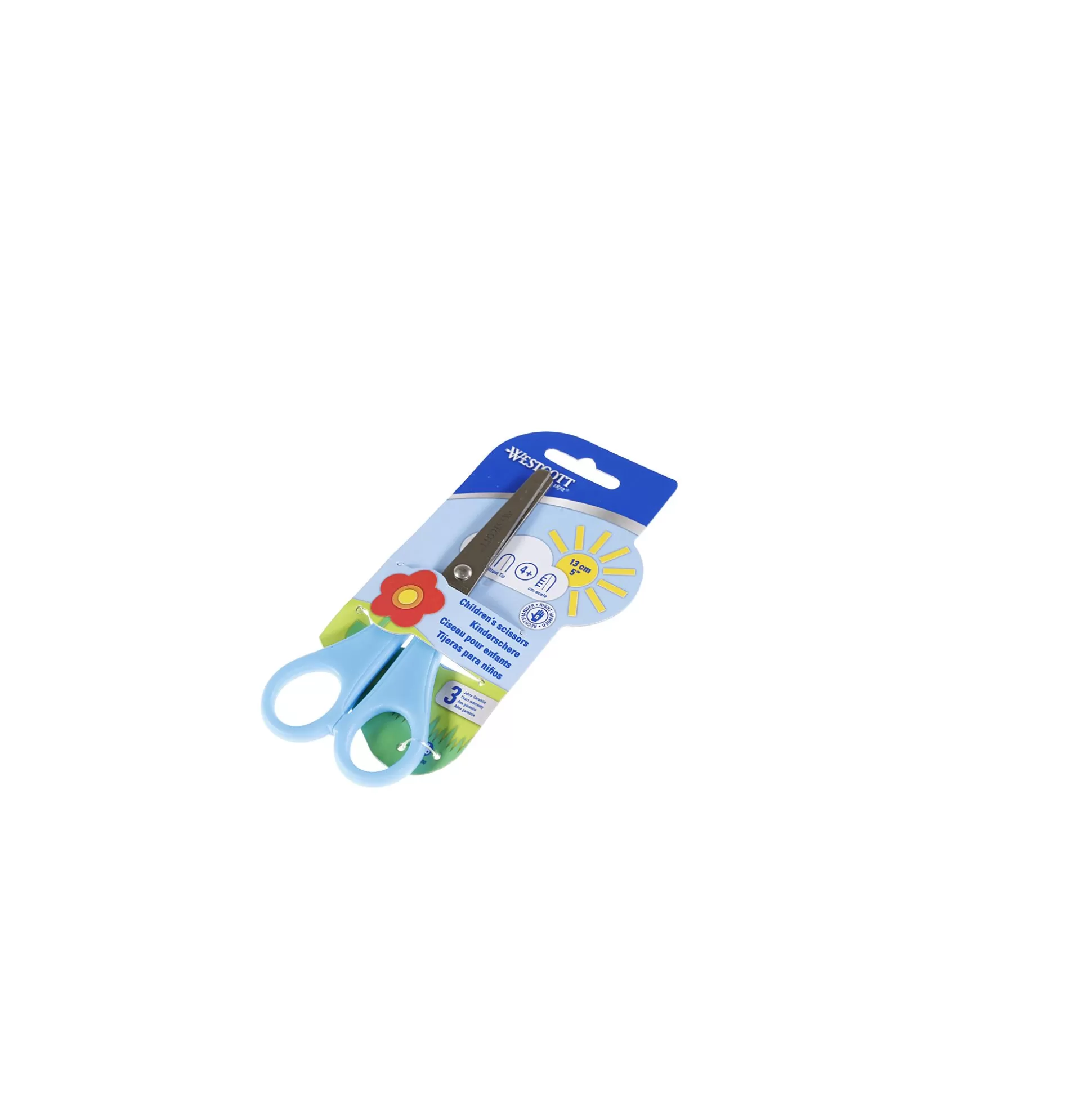 WESTCOTT Scharen & Cutters-Schaar Kids Rechtshandig Ronde Punt 13Cm Blauw