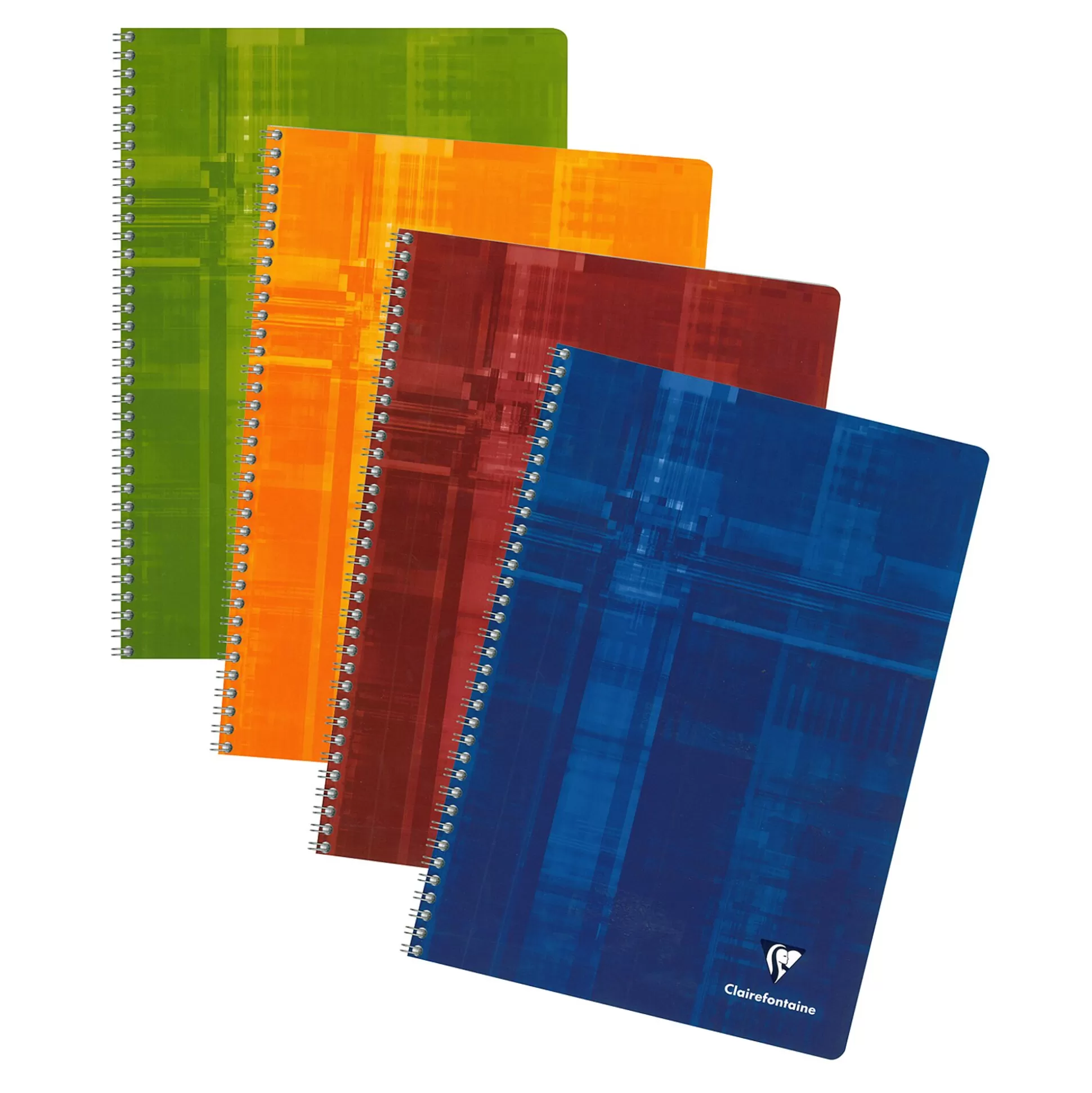 CLAIREFONTAINE Schriften-Spiraalschrift A4 Commercieel Geruit 50 Bladen 1 Van 4 Kleuren