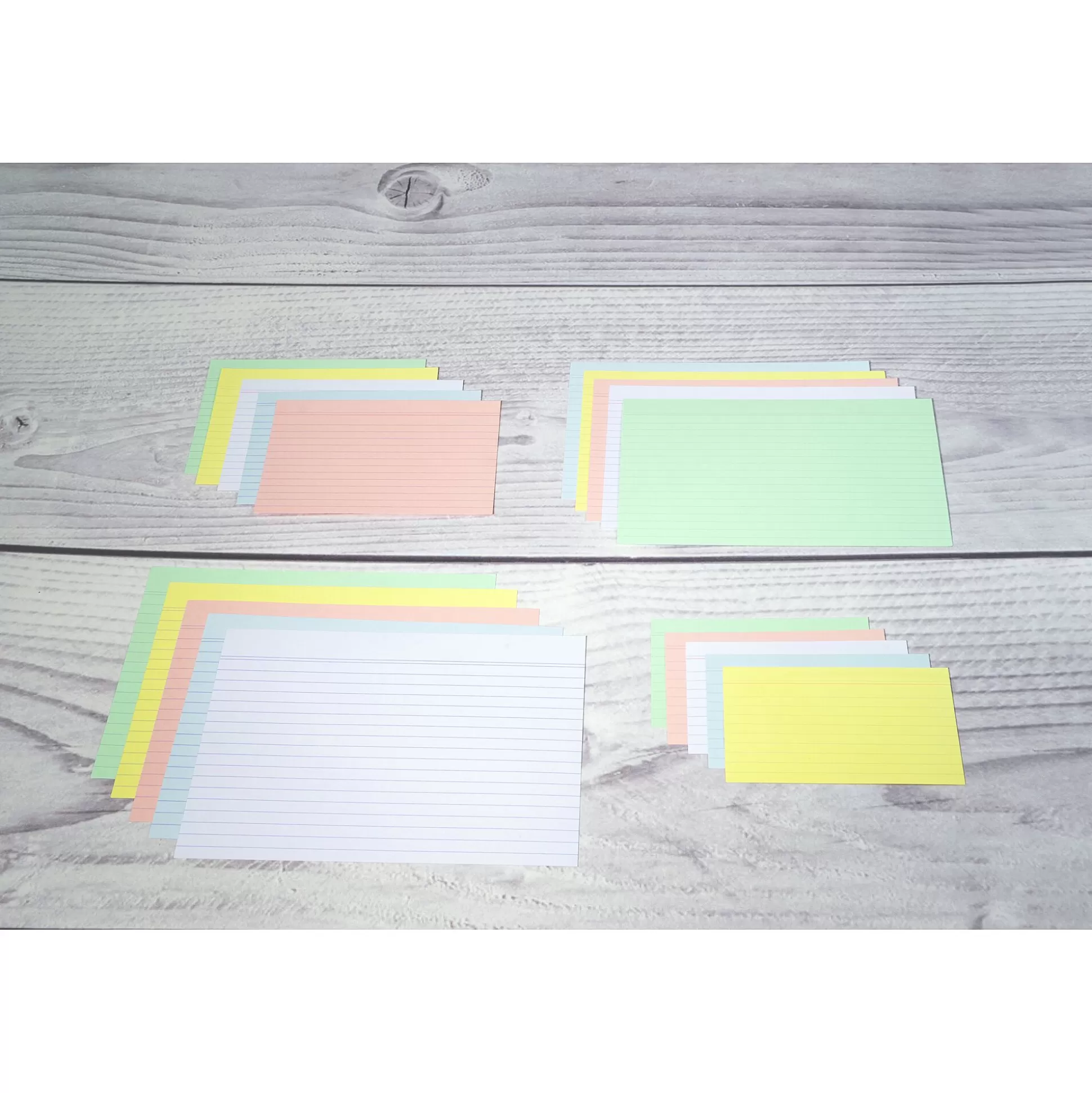 EXACOMPTA Klasseren-Steekkaarten 7,5X12,5Cm Gelijnd Niet Geperforeerd Assortiment 100 Stuks