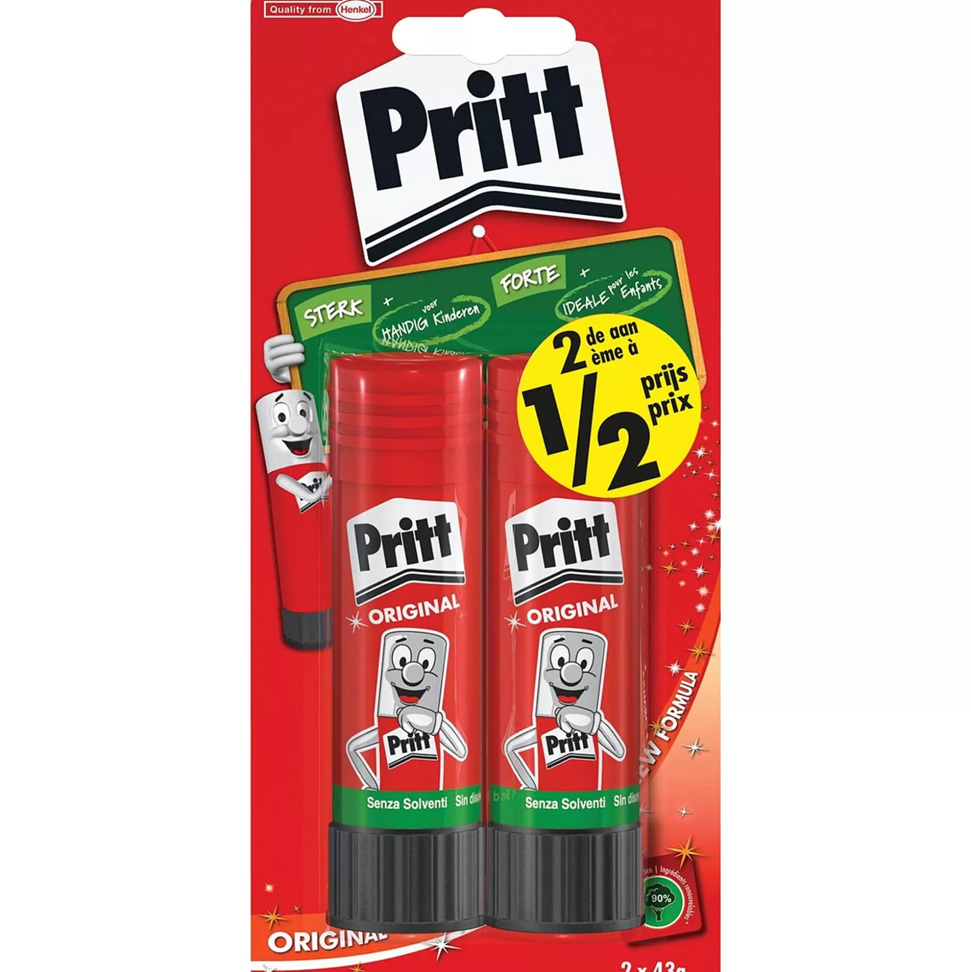 PRITT Lijmen-Stick 43G 2E Halve Prijs