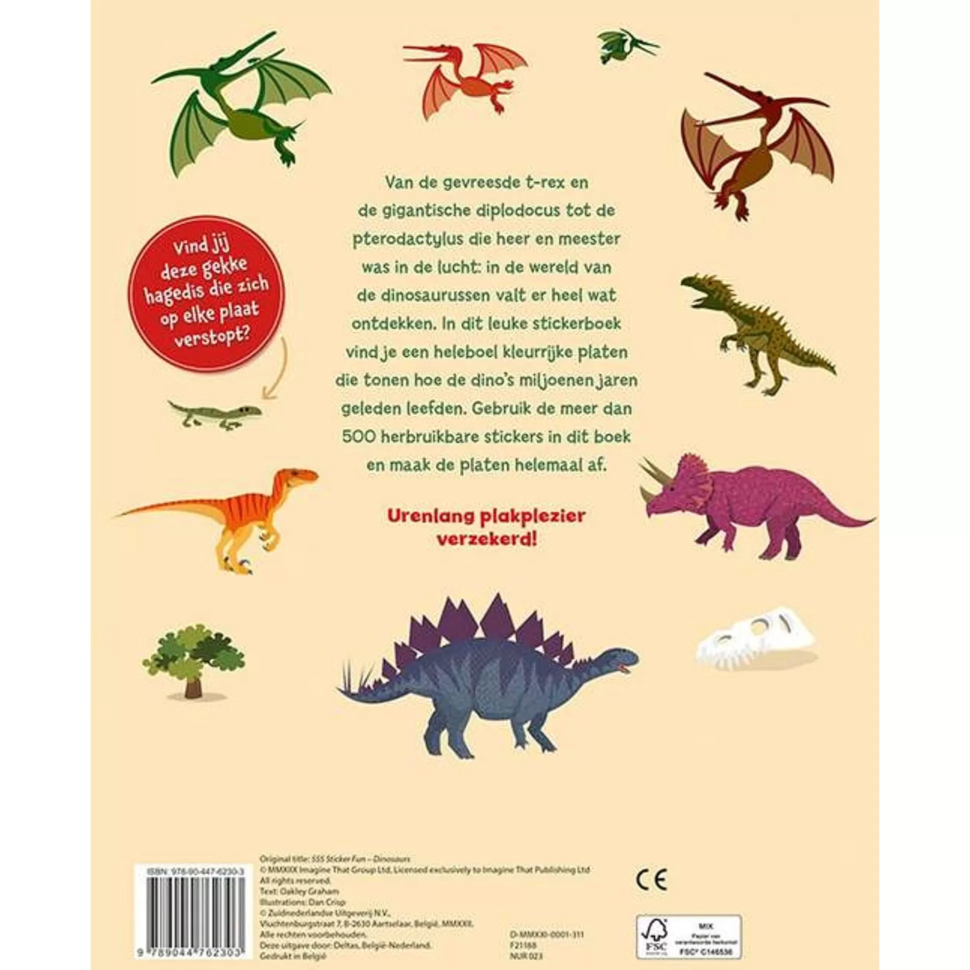 * Kleurboeken-Super Stickerpret - Dinosaurussen