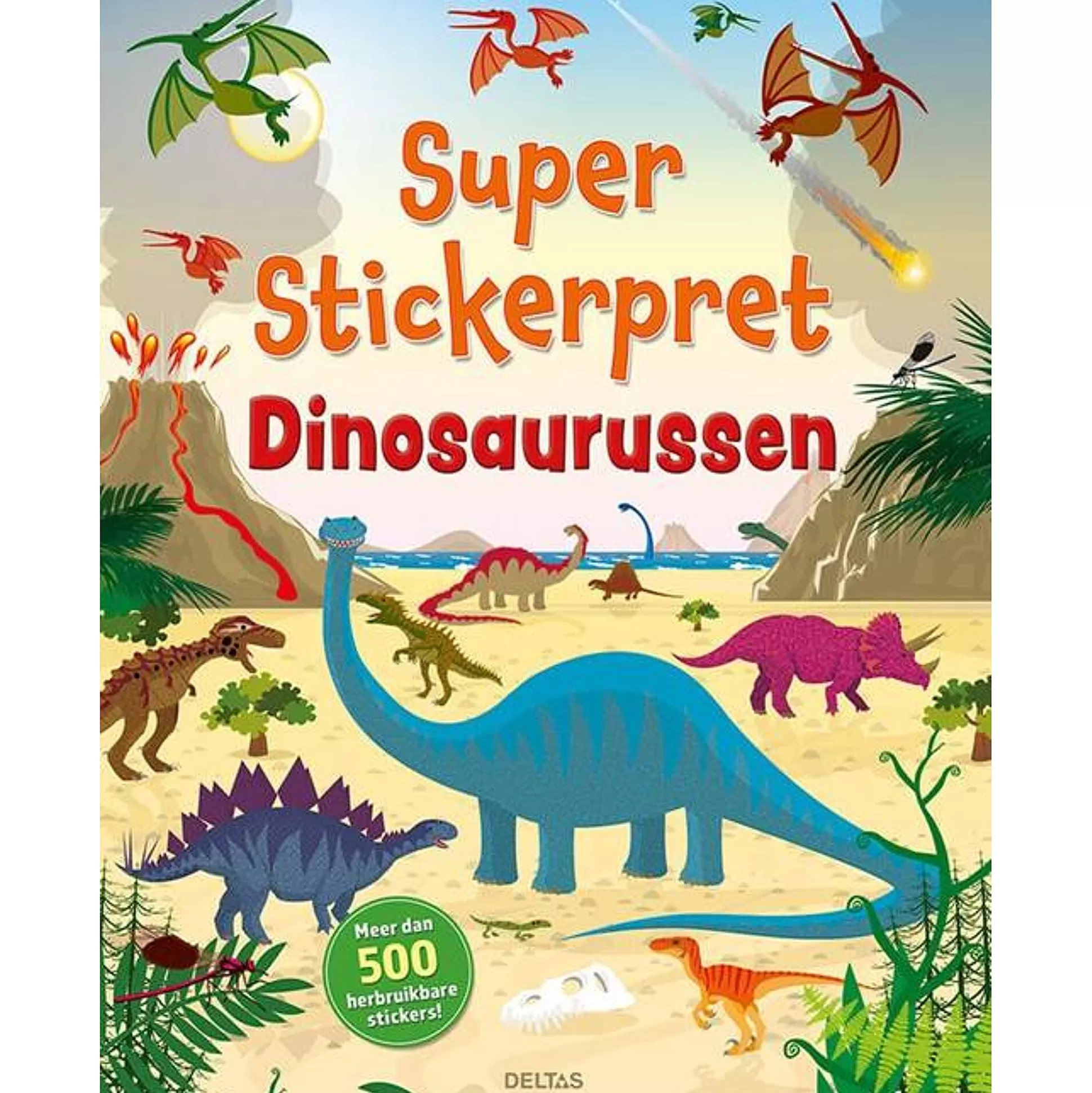 * Kleurboeken-Super Stickerpret - Dinosaurussen