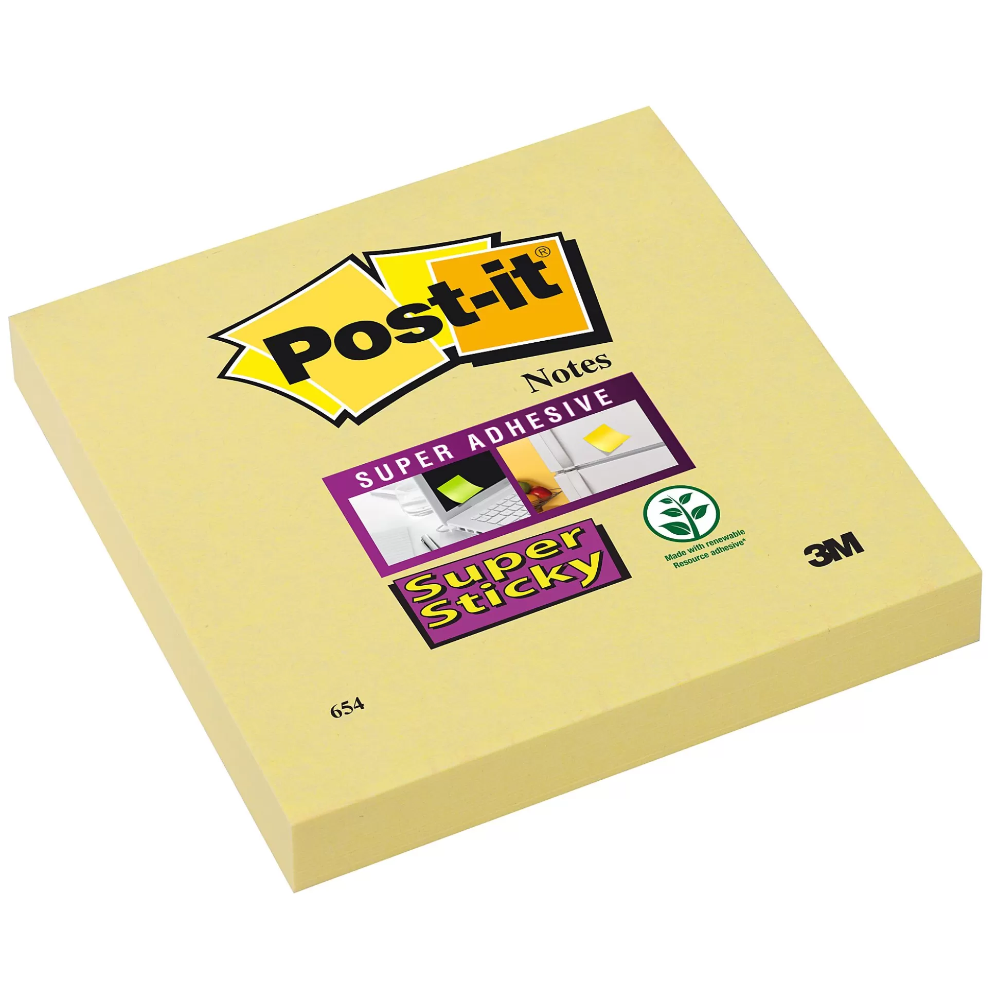 POST-IT Notitieblokken-Super Sticky Notes 76X76Mm Geel