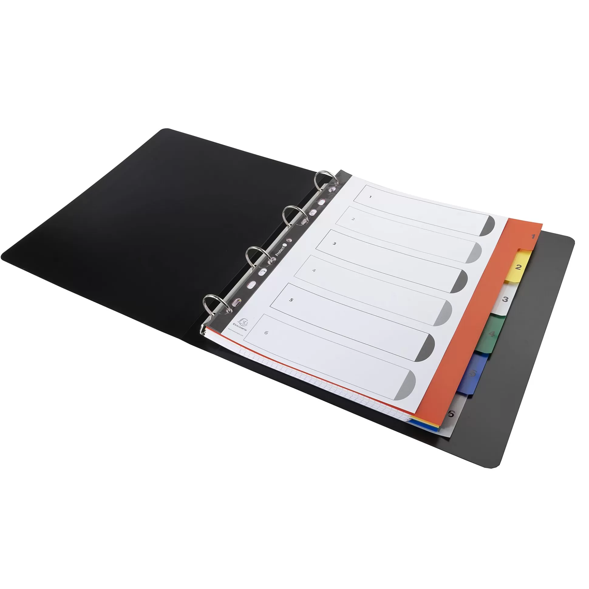 EXACOMPTA Klasseren-Tabbladen Pp A4 Maxi 6 Tabs Bedrukt 1 Tot 6