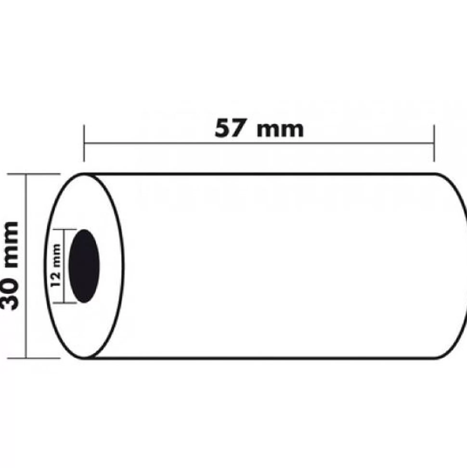 EXACOMPTA Kassa-Thermische Kassarol 57X30X12Mm L 9M Bpa-Vrij 1-Laags 20 Stuks