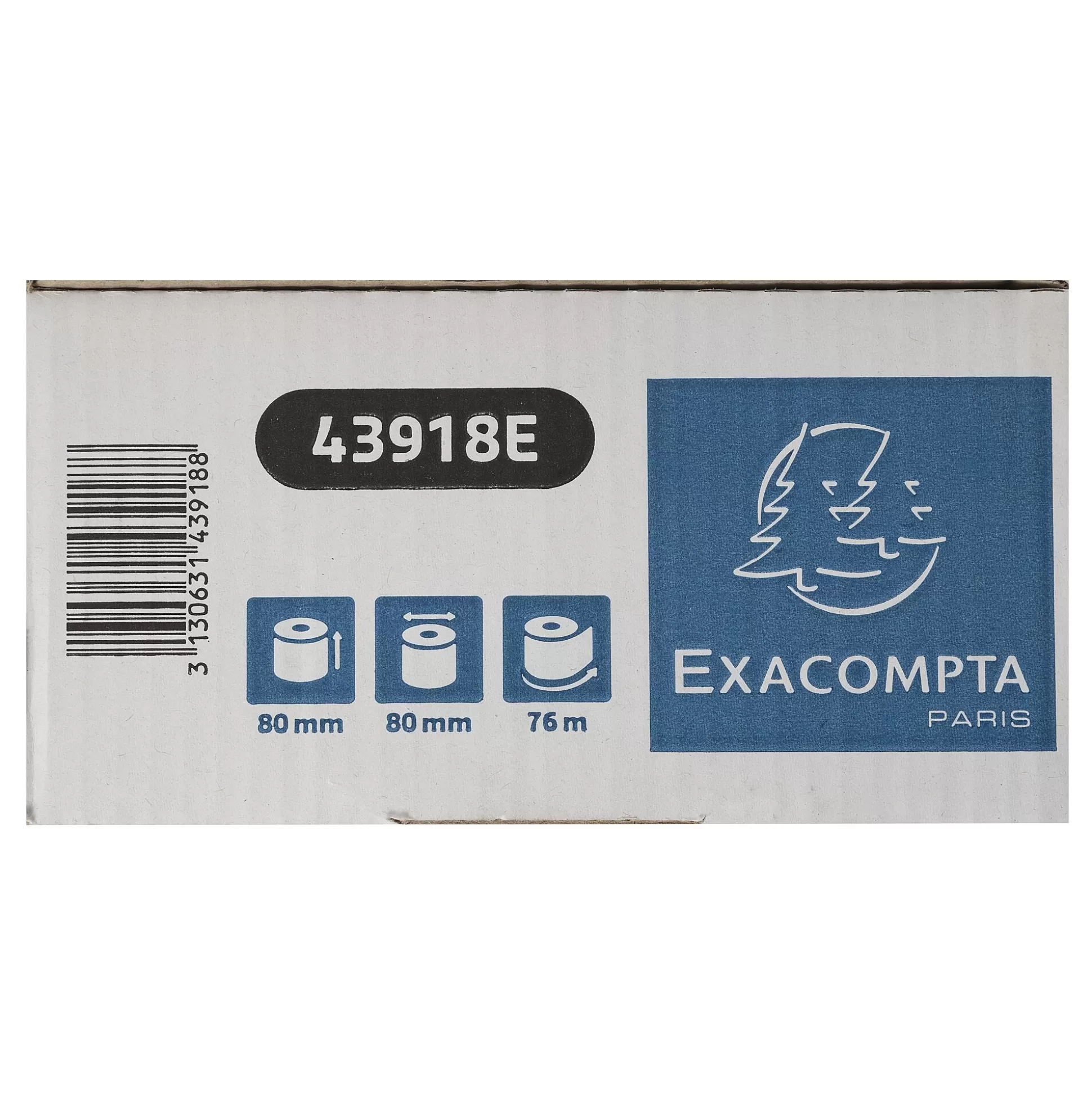 EXACOMPTA Kassa-Thermische Kassarol 80X80Mm L 76M Safe Contact 10 Stuks