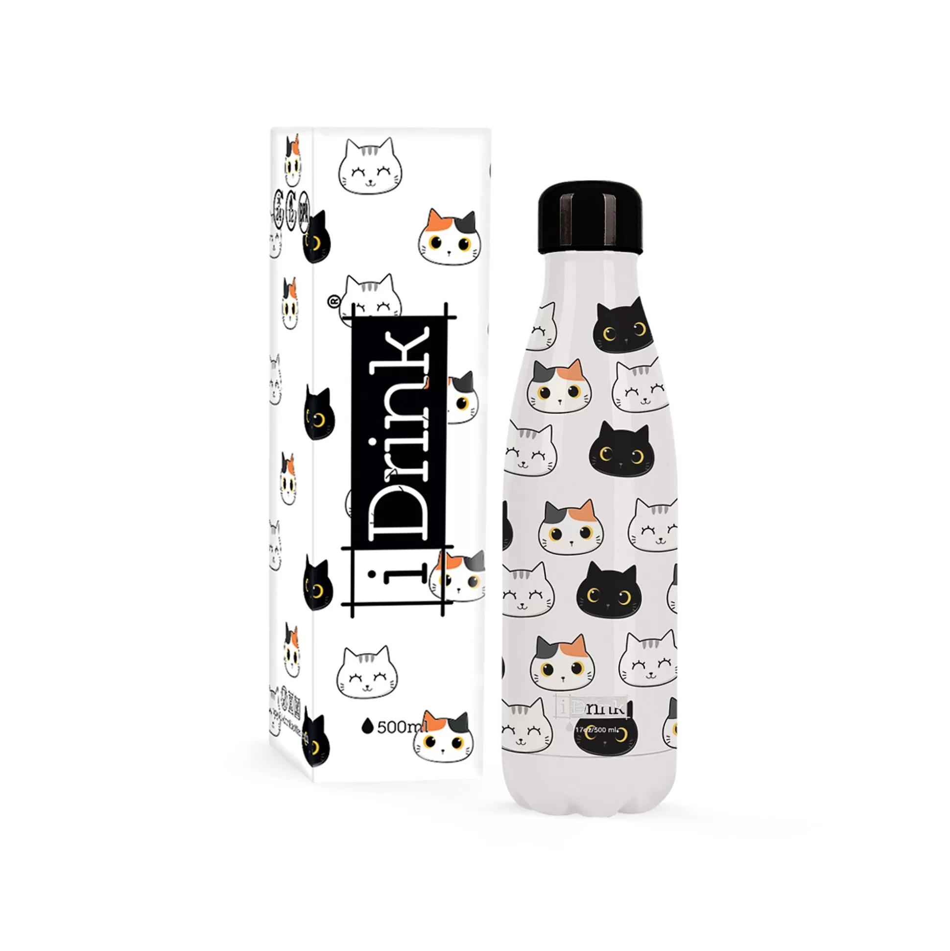 IDRINK Drinkflessen-Thermosfles 500Ml Cat