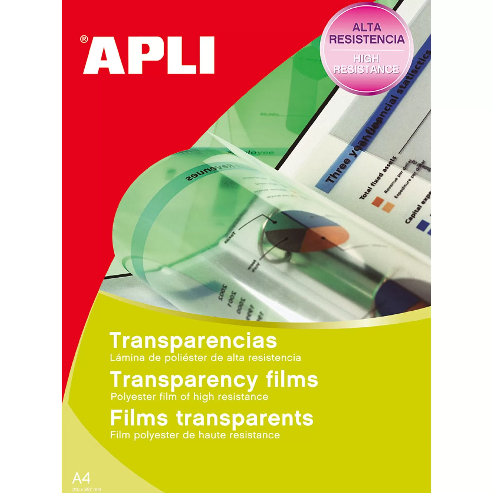 APLI Klein Presentatiemateriaal-Transparante Film 100 C 100 A4-Vellen