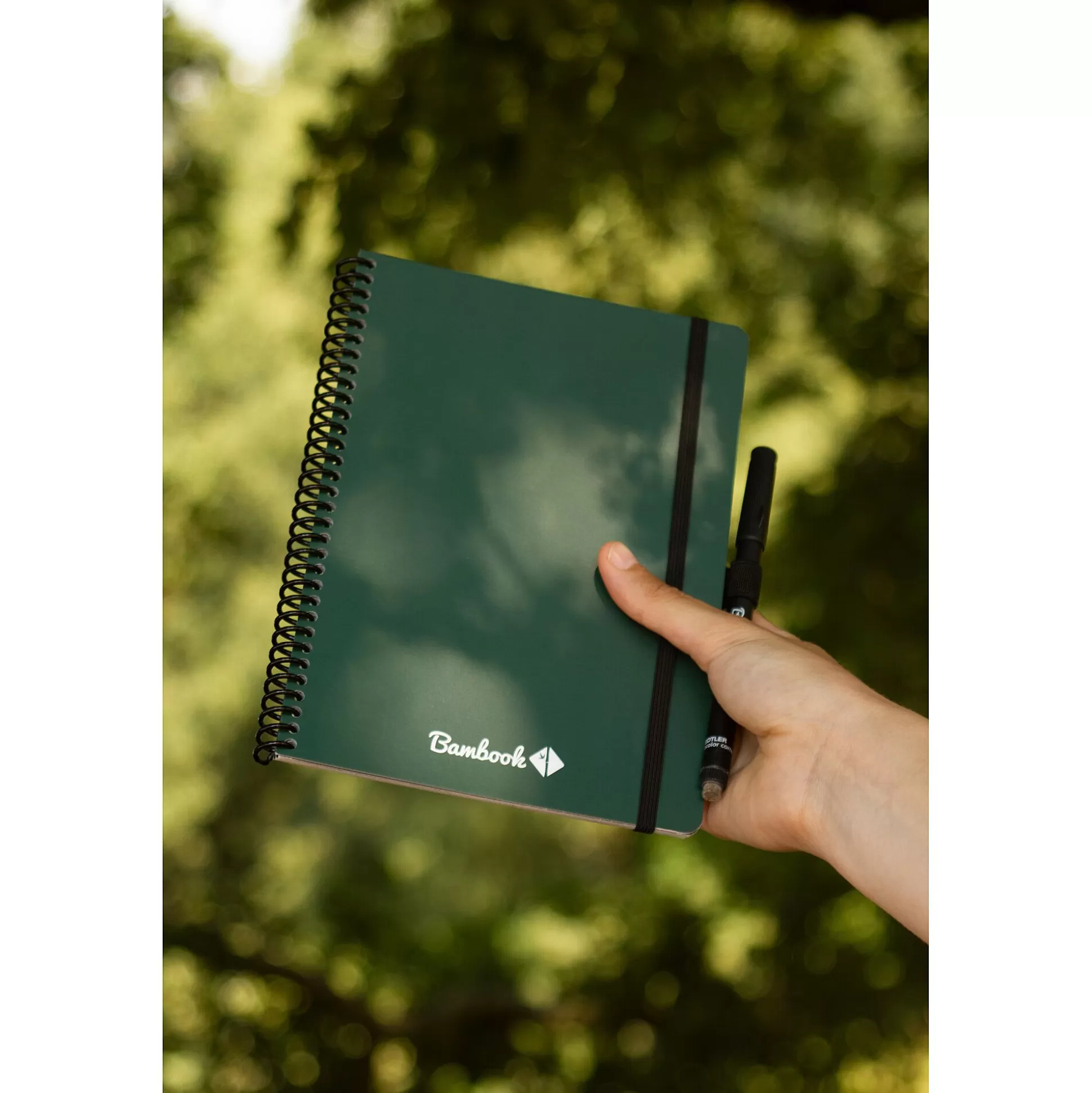 BAMBOOK Schriften-Uitwisbaar Notitieboekje A5 Softcover Groen