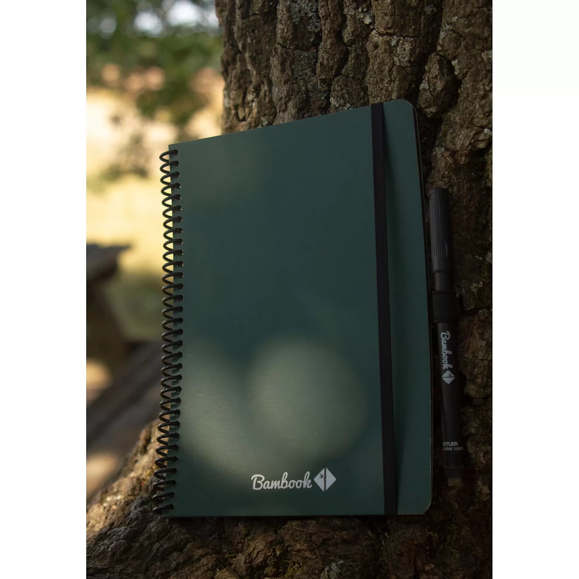 BAMBOOK Schriften-Uitwisbaar Notitieboekje A5 Softcover Groen