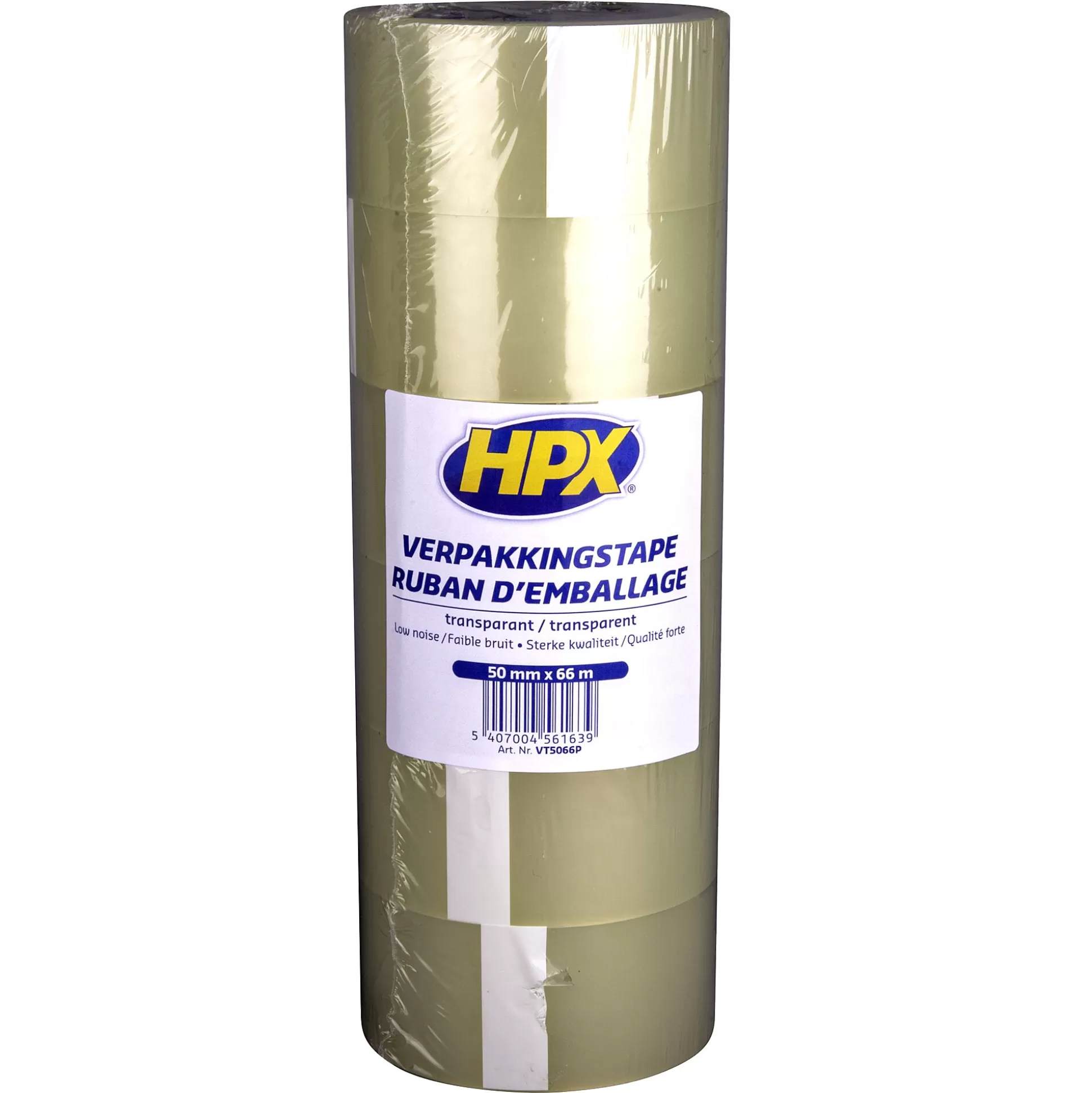 HPX Lijmen & Plakken-Verpakkingstape Transparant 50Mm X 66M 60 6 Rollen