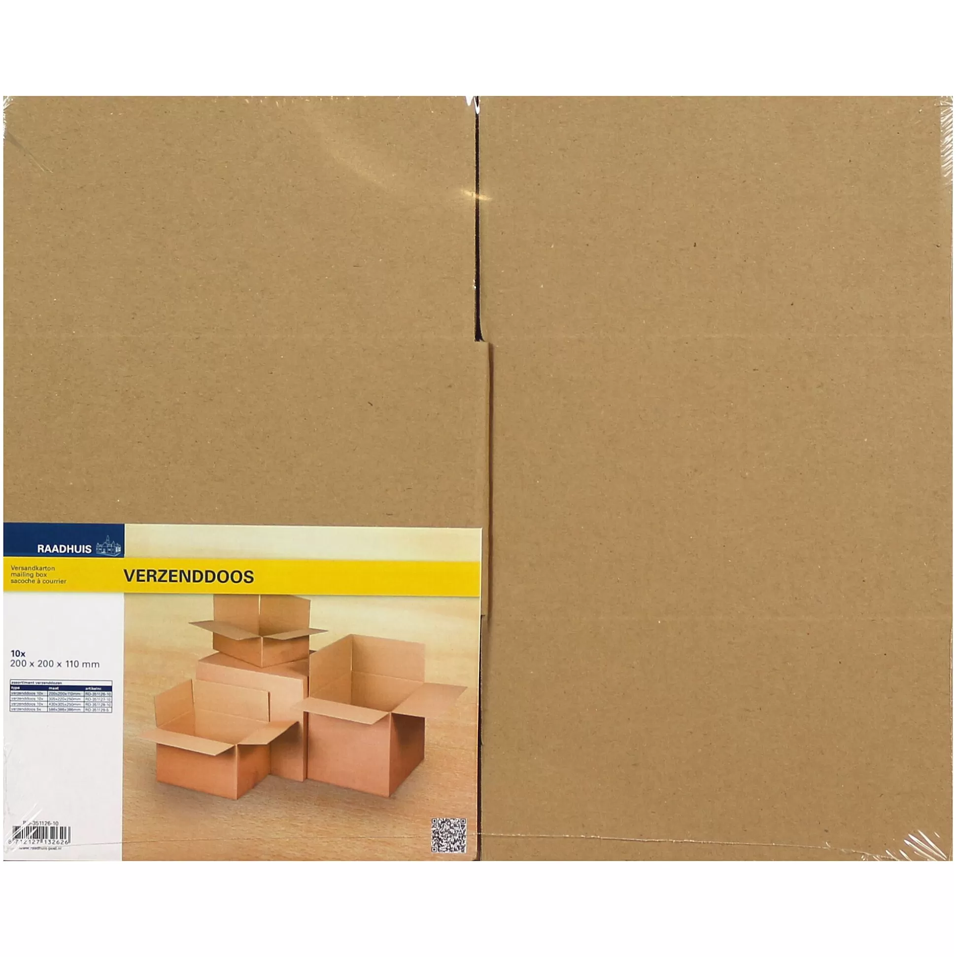 RAADHUIS Enveloppen & Postzegels-Verzenddoos 20X20X11Cm 10 Stuks