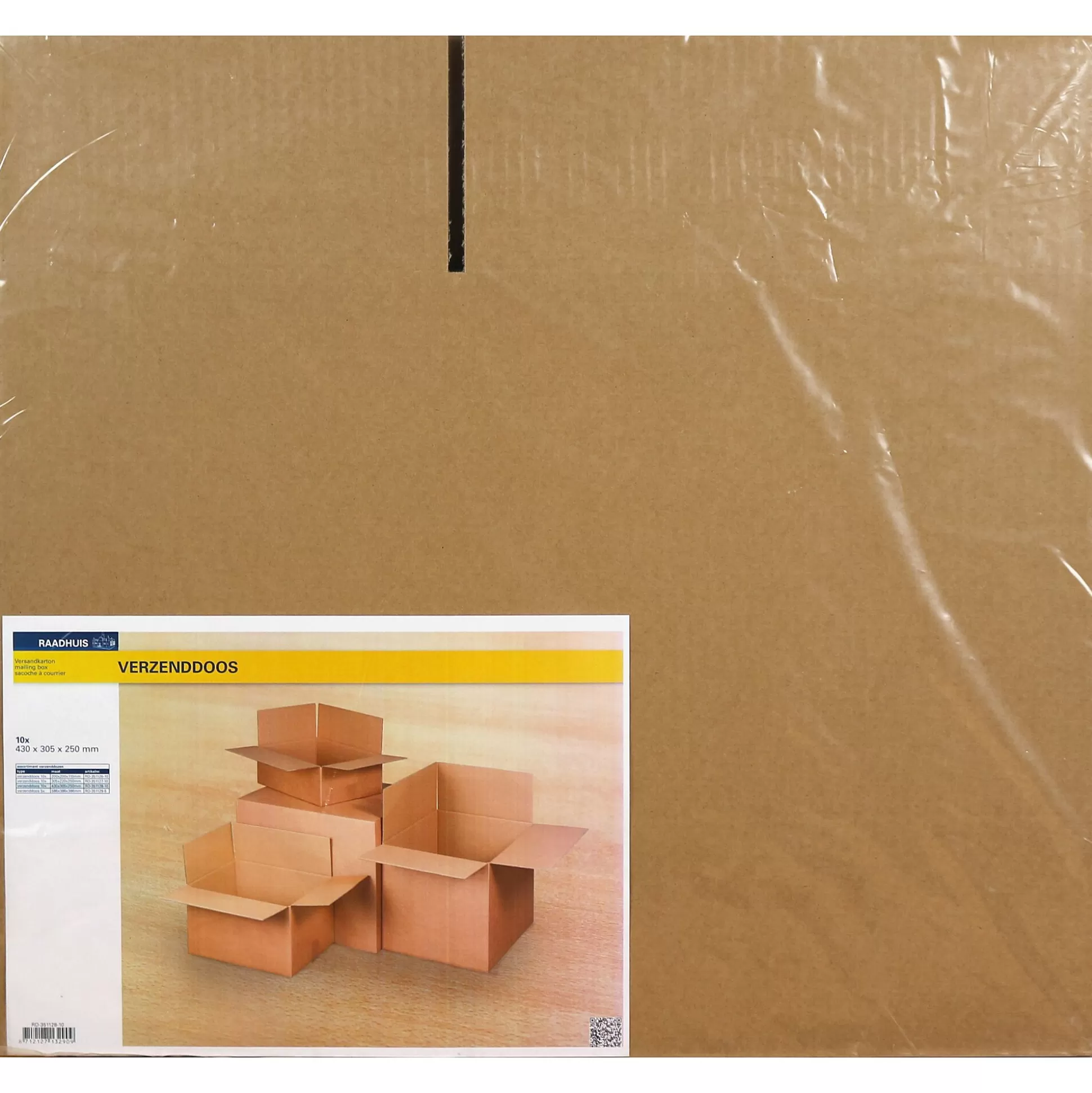 RAADHUIS Enveloppen & Postzegels-Verzenddoos 43X30,5X25Cm 10 Stuks