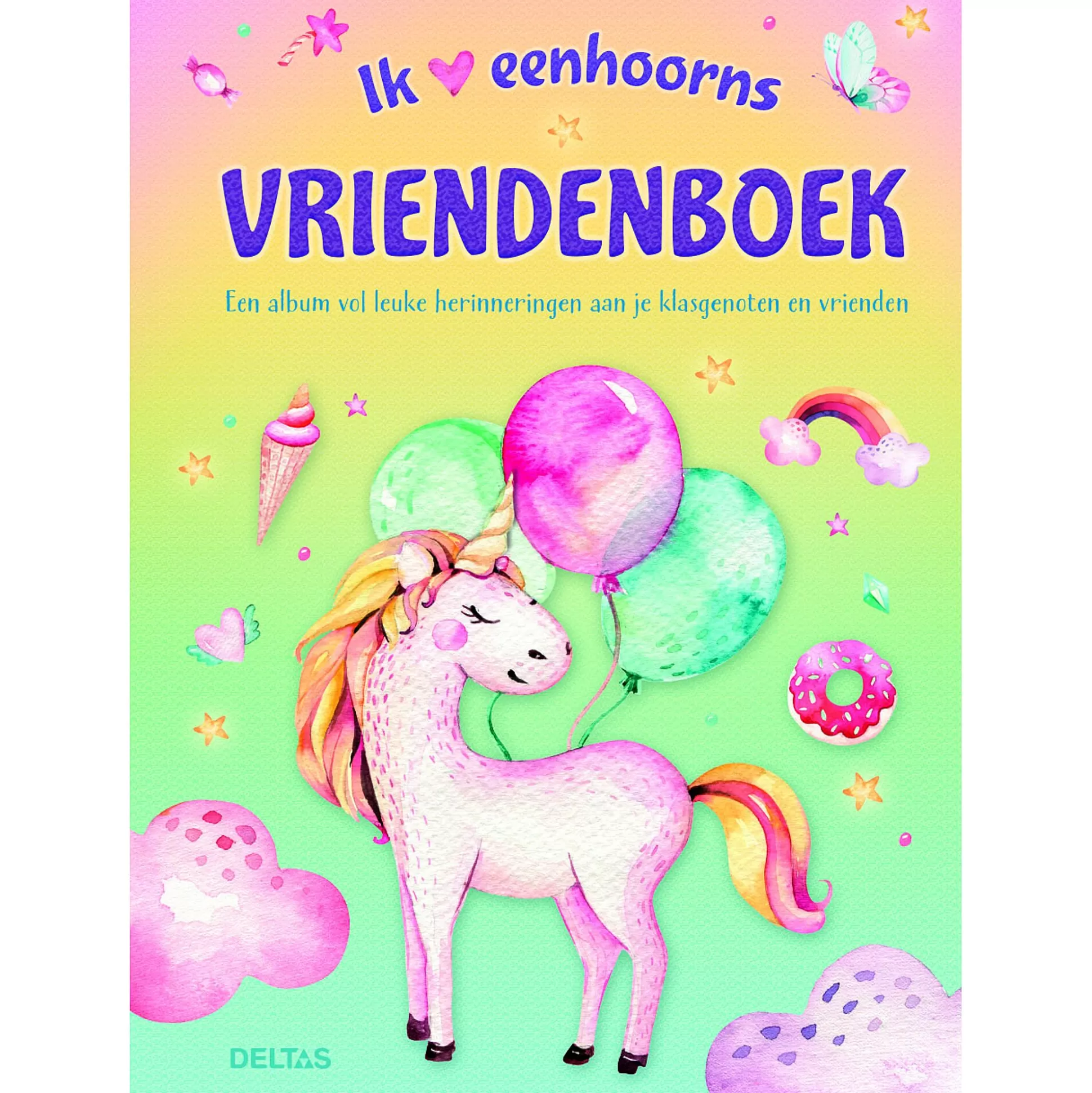 * Boeken-Vriendenboek Unicorn