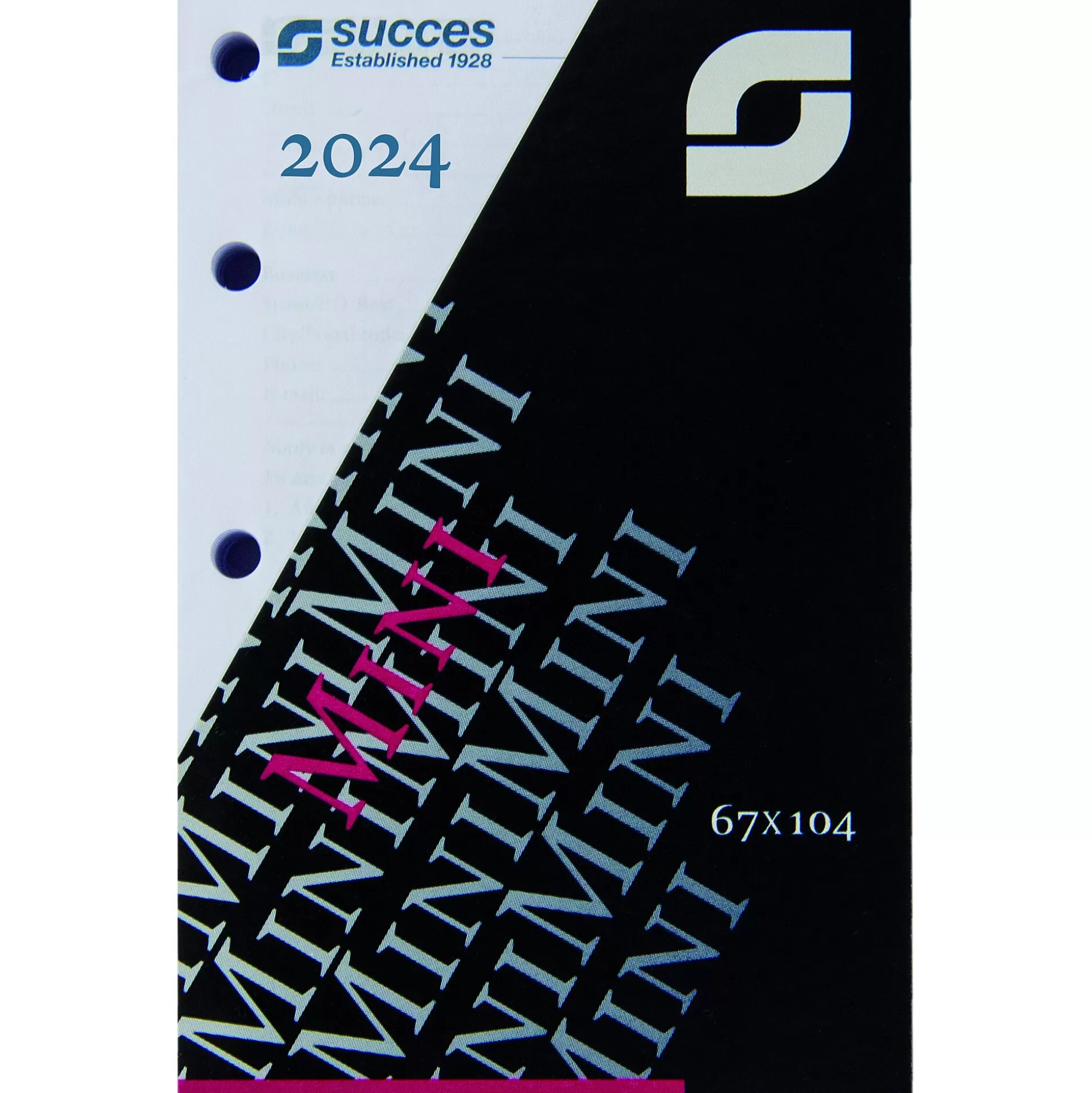 SUCCES Planners & Lijstjes-Vulling Agenda 6,7X10,4Cm 1 Week Op 2 Pagina's 4 Talen Mini