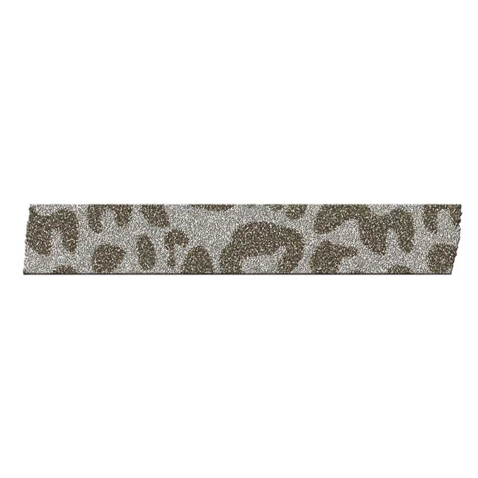 SANDYLION Lijmen-Washitape Silver Leopard 1,5Cm X 15M