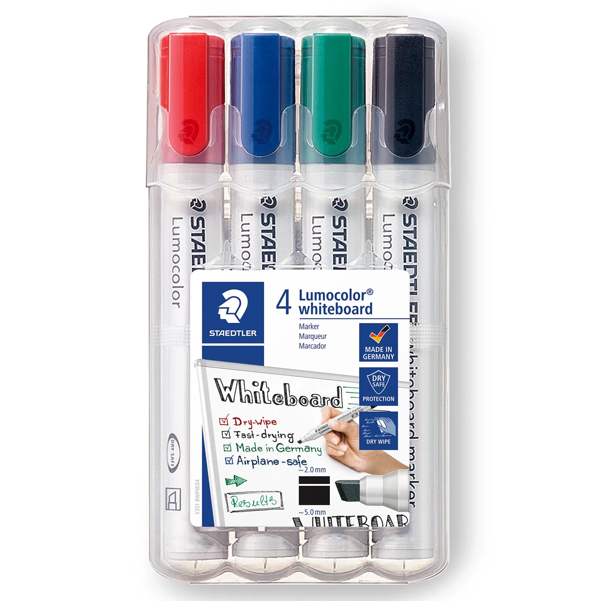 STAEDTLER Klein Presentatiemateriaal-Whiteboard Marker Lumocolor 2-5Mm 4 Stuks