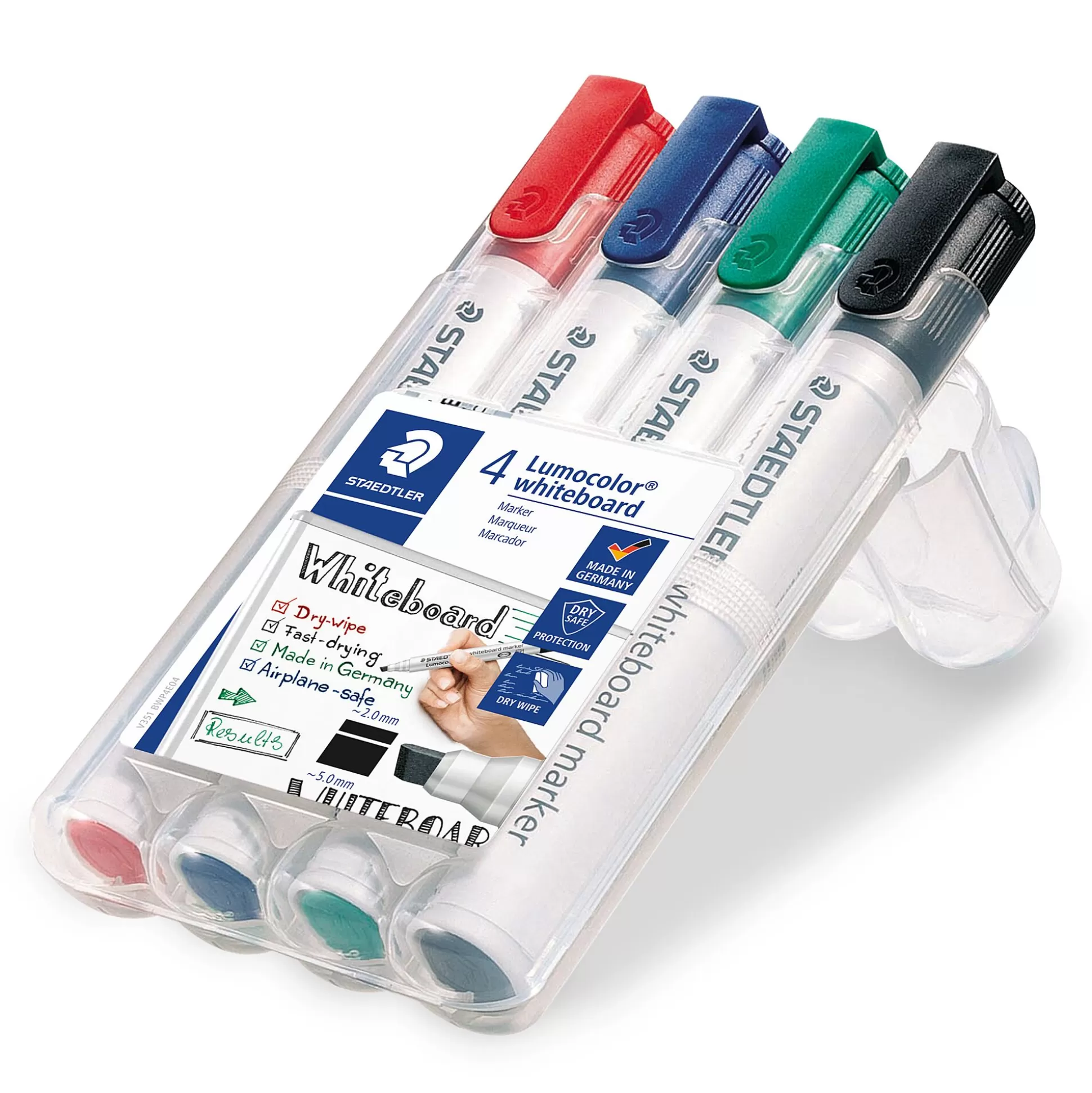 STAEDTLER Klein Presentatiemateriaal-Whiteboard Marker Lumocolor 2-5Mm 4 Stuks