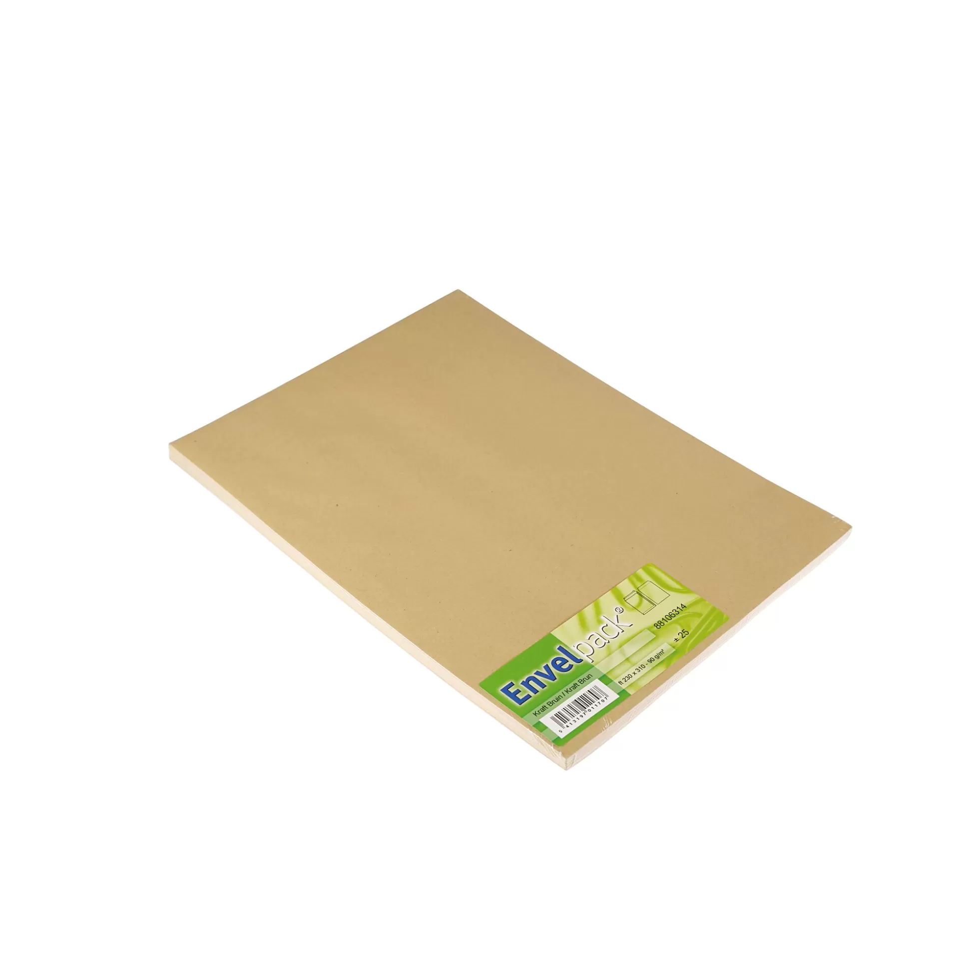 ENVELPACK Enveloppen & Postzegels-Zakenvelop 160X240Mm Bruin 90G/M Strip 25 Stuks