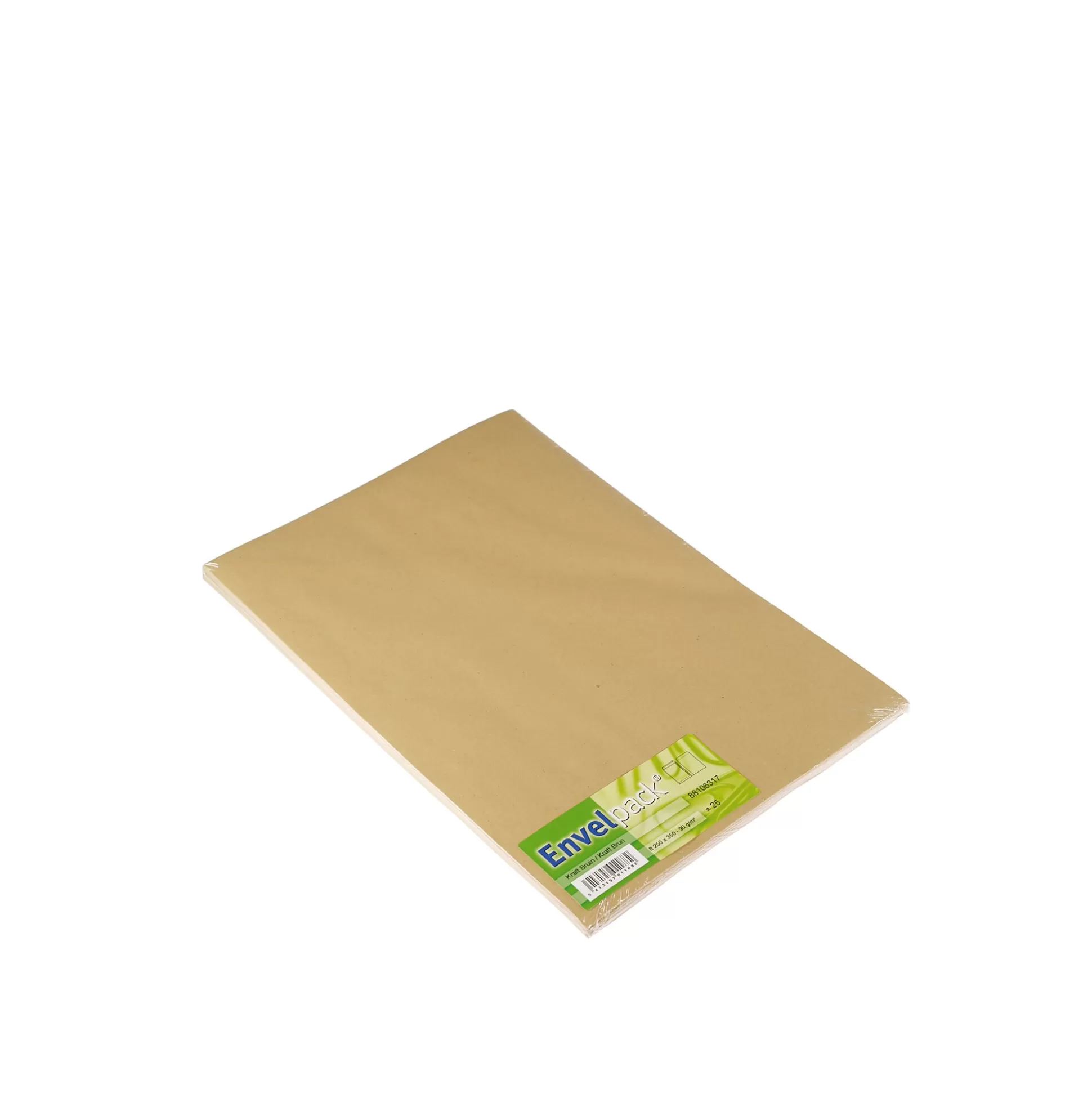 ENVELPACK Enveloppen & Postzegels-Zakenvelop 175X265Mm Bruin 90G/M Strip 25 Stuks